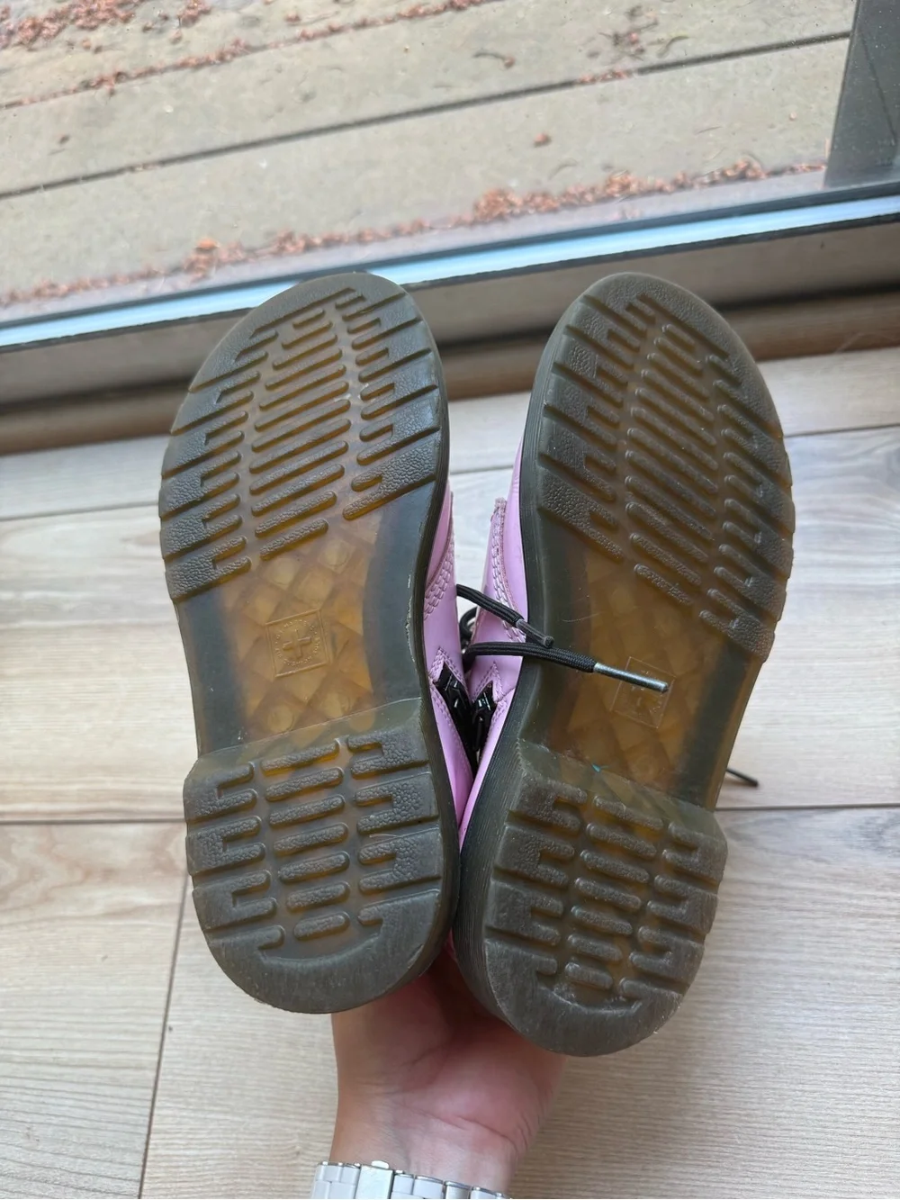 Dr. Martens junior pink boots